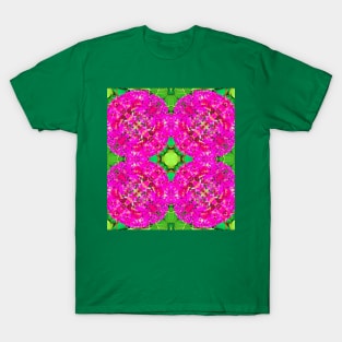 Neon Flower Pattern T-Shirt